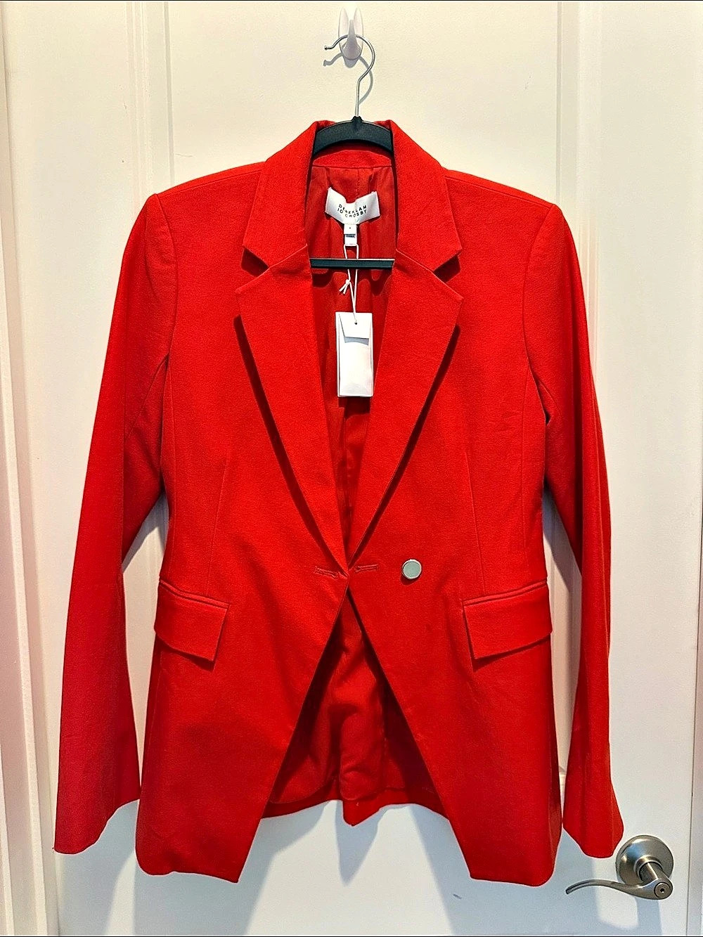 Derek Lam 10 Crosby Noah Single Breasted Jacket Red
